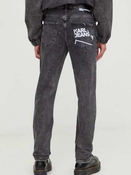Blugi skinny Karl Lagerfeld Jeans gri