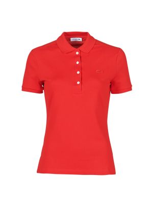 Polo majica slim fit kratki rukavi Lacoste crvena