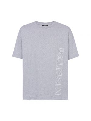 T-shirt à imprimé Balmain gris