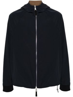 Reverzibilna jakna s kapuco Ranra modra
