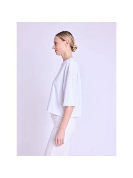 Camiseta de algodón Berenice blanco