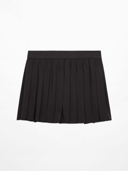 Плиссированная юбка Oysho черная