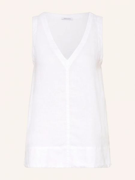 Льняная блузка Rosso35 белая