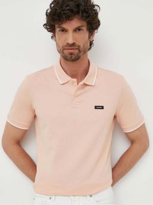 Тениска с дълъг ръкав Calvin Klein розово