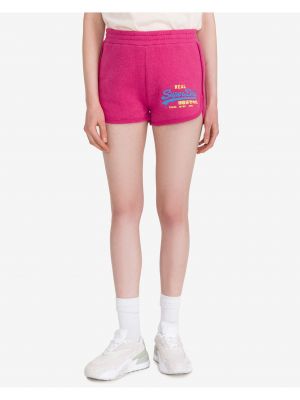Спортни панталони Superdry розово