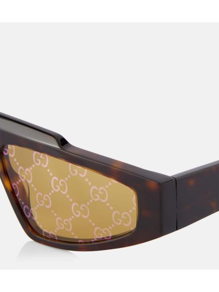 Okulary przeciwsłoneczne bez obcasa Gucci żółte