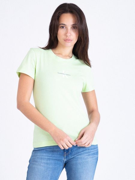 Camiseta slim fit Calvin Klein Jeans verde