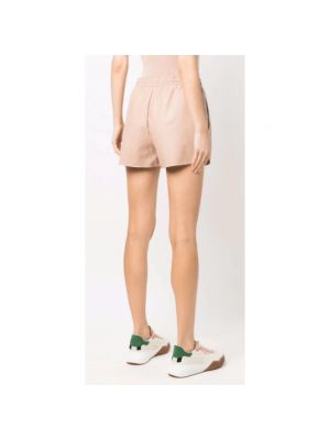 Pantalones cortos de cuero de cuero sintético Stella Mccartney rosa
