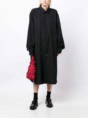 Oversize kleid aus baumwoll Comme Des Garçons schwarz
