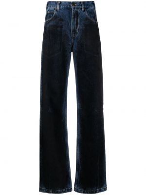 Straight fit džíny s vysokým pasem Darkpark modré