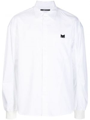 Bavlněná košile Zzero By Songzio bílá