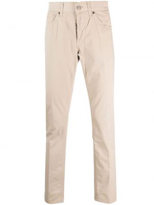 Jean droit taille basse Dondup beige