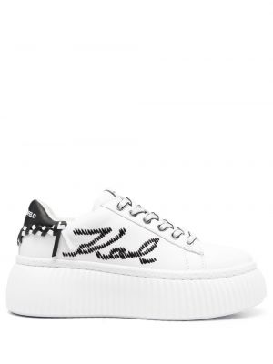 Sneakers με κέντημα με πλατφόρμα Karl Lagerfeld