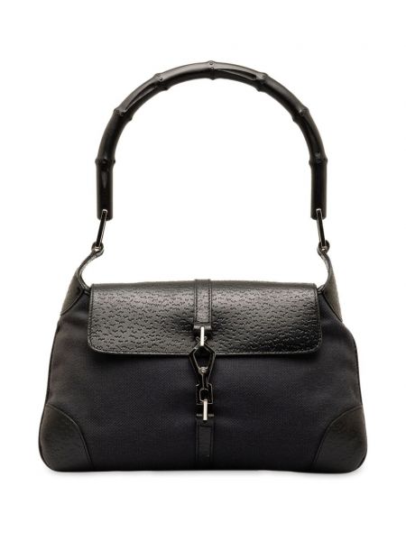 Бамбукови чанта за ръка Gucci Pre-owned черно