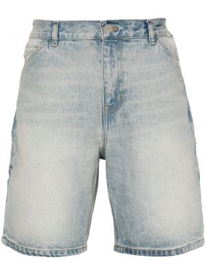 Kratke jeans hlače Courreges modra