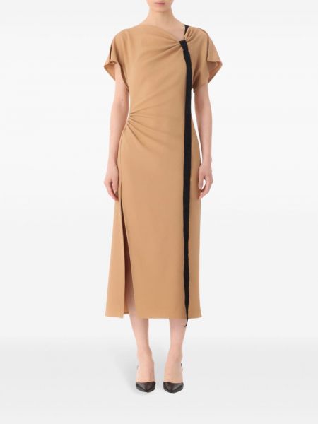 Draperet lige kjole Jason Wu Collection brun