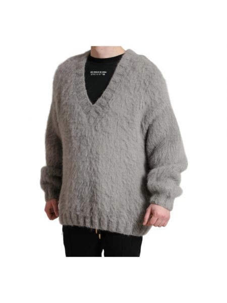 Jersey de alpaca de tela jersey Dolce & Gabbana gris