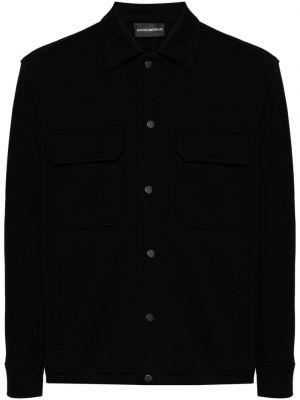 Košeľa Emporio Armani čierna
