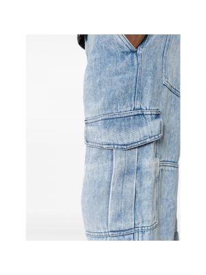 Jeansy relaxed fit Isabel Marant Etoile niebieskie