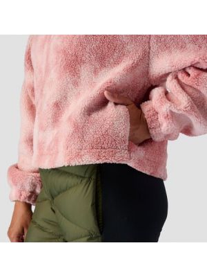 Флисовый пуловер с принтом Stoic розовый