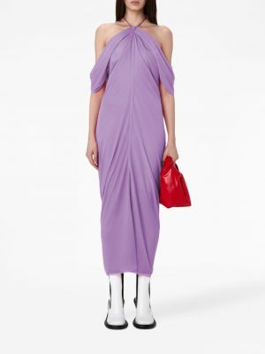 Drapované koktejlové šaty Jw Anderson fialové