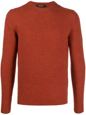 Sweatshirt mit rundem ausschnitt Moorer orange