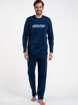 Pyžamo s dlouhými rukávy Italian Fashion modré