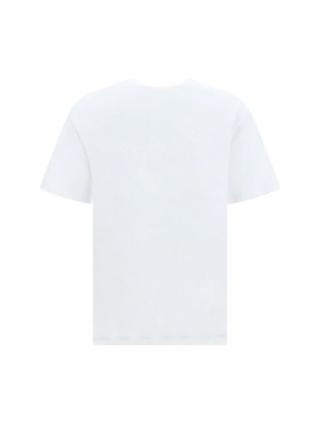 Camiseta de algodón casual Balmain blanco
