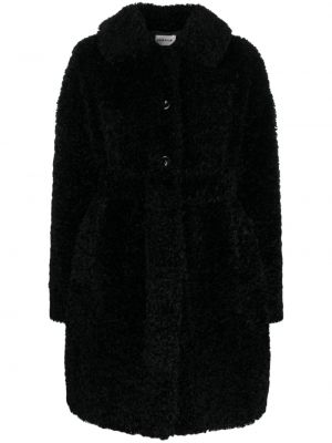 Palton de blană din fleece P.a.r.o.s.h. negru