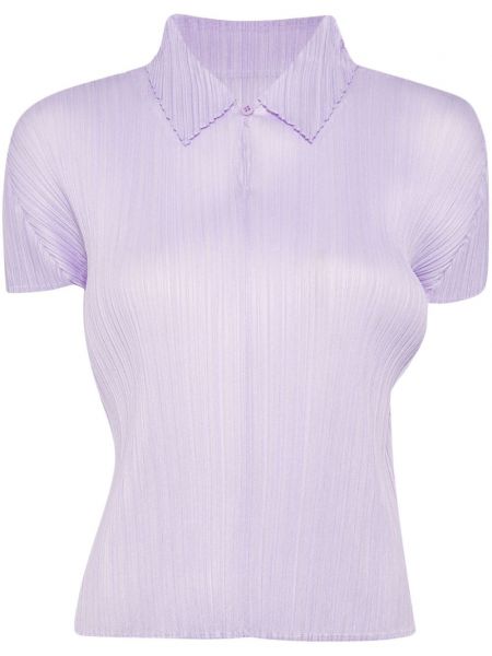 Chemise plissée Pleats Please Issey Miyake violet