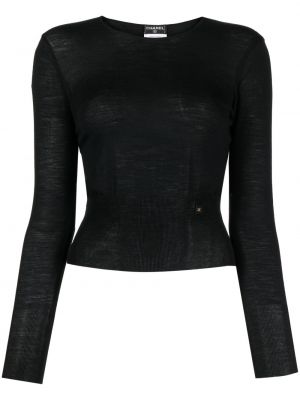 Sweter Chanel Pre-owned czarny