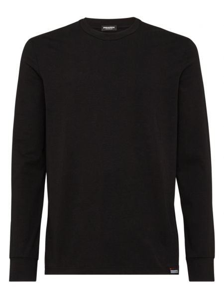 Langærmet t-shirt Dsquared2 sort