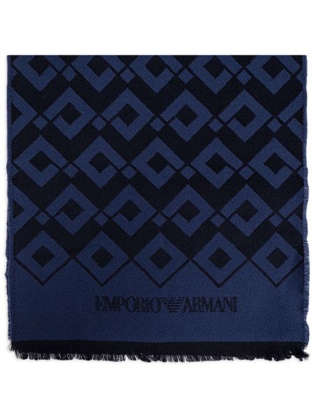 Baskılı saçak şal Emporio Armani