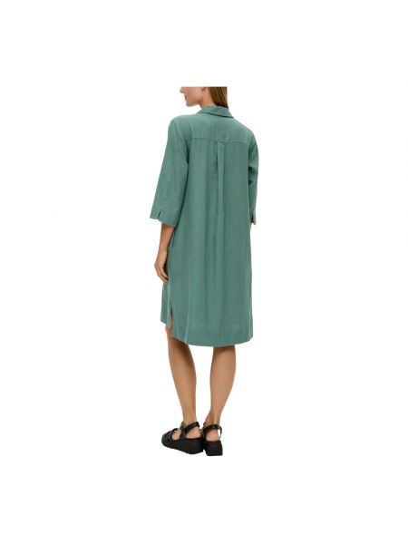 Mini vestido de lino S.oliver verde