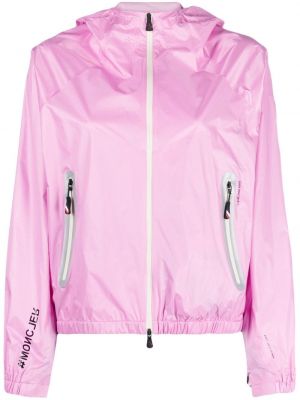 Αντιανεμικό μπουφάν με κουκούλα Moncler Grenoble ροζ
