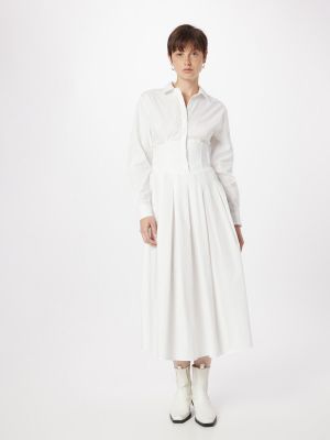 Robe longue Bardot blanc