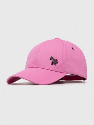 Розовая хлопковая кепка Paul Smith