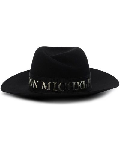 Cappello a righe Maison Michel nero