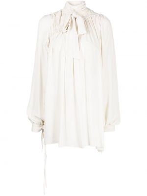 Koktejlové šaty s mašlí Nº21 bílé