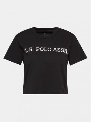 Polo marškinėliai slim fit U.s. Polo Assn. juoda