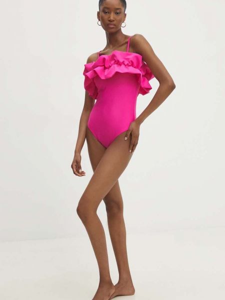 Jednodijelni kupaći kostim Answear Lab ružičasta