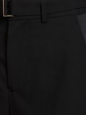 Voľné nohavice Sacai čierna