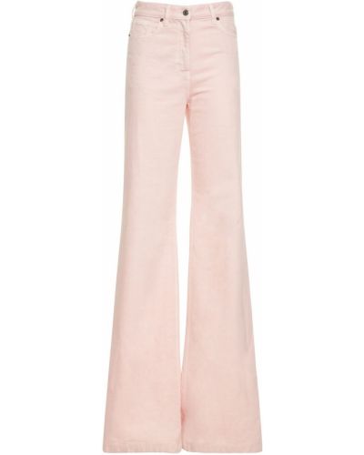 Zvonové džíny Del Core růžové