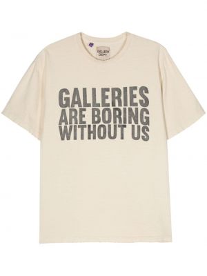 T-shirt avec imprimé slogan en coton à imprimé Gallery Dept.