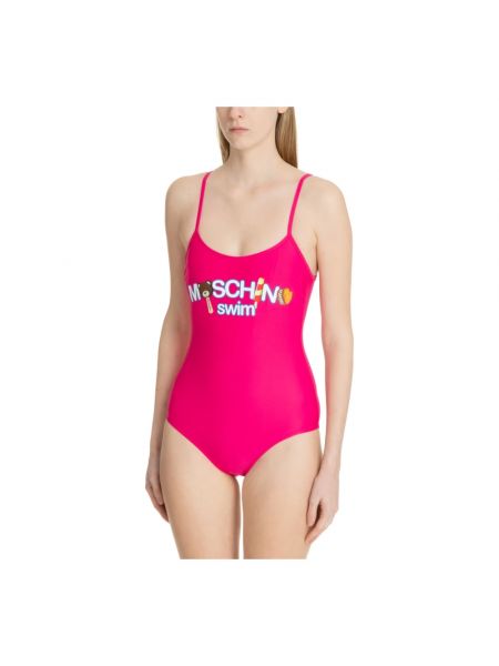 Einteiliger badeanzug Moschino pink