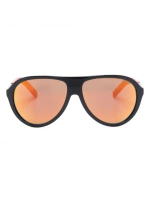 Слънчеви очила с принт Moncler черно