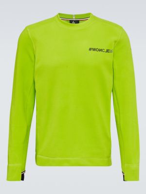 Fleece πουκάμισο Moncler Grenoble πράσινο