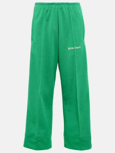 Voľné teplákové nohavice Palm Angels zelená