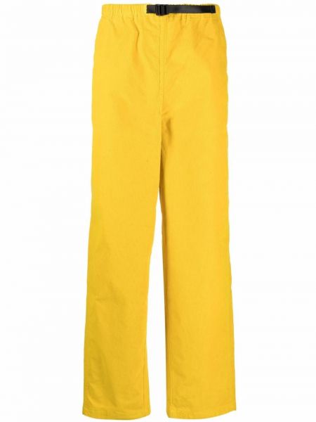 Pantalones rectos con estampado leopardo Levi's amarillo