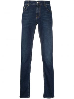 Jeans skinny slim Alexander Mcqueen bleu